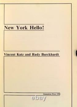Vincent Katz Rudy Burckhardt 1990 New York, Hello! NY Street Photography Poetry