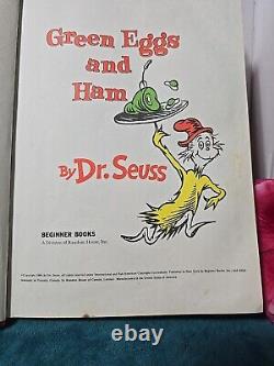 Vintage Beginner Books Green Eggs and Ham by Seuss 1960, Hardcover