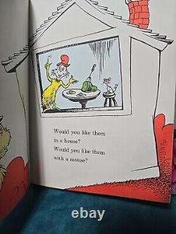 Vintage Beginner Books Green Eggs and Ham by Seuss 1960, Hardcover