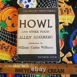 Vintage Howl and Other Poems Allen Ginsberg 1974 Signed Book Artwork Full Text