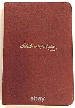 WHITTIER'S POEMS John Greenleaf Whittier 1902 Ed. Thomas Y. Crowell Co. ANTIQUE