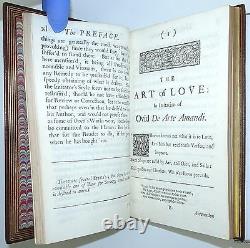 WILLIAM KING The Art Of Love In Imitation Of OVID FINE BINDING TAFFIN 1709