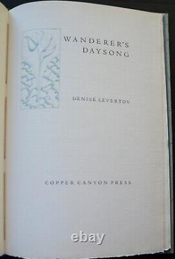 Wanderer's Daysong Denise Levertov Copper Canyon Press