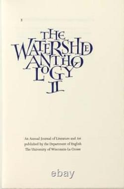 Watershed Anthology II An annual journal of literature and art / 1999 Poetry