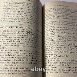 Werners Readings & Recitations #3 Character Sketches 1891 Paperback Book Antique