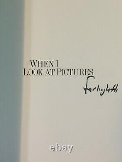 When I Look At Pictures Lawrence Ferlinghetti SIGNED 1990 Art Radical Poetry