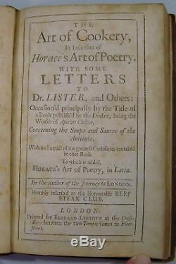 William King / Art of Cookery In Imitation of Horace's Art of Poetry With Some