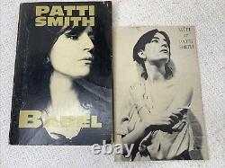 Witt & Babel By Patti Smith PaperBack Lot VINTAGE 1970's