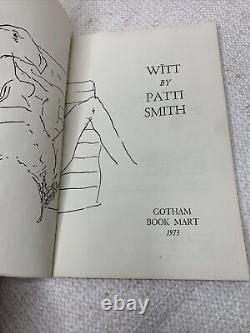 Witt & Babel By Patti Smith PaperBack Lot VINTAGE 1970's