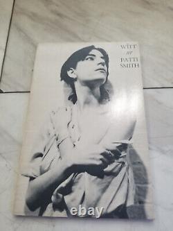 Witt By Patti Smith First Edition (5th Printing) 1973 (Very Clean)