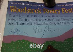 Woodstock (NY) Poetry Festival Signed Poster, Milton Glaser, Robert Bly, etc