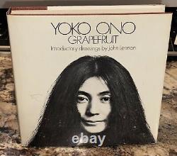YOKO ONO Grapefruit 1970 HC BOOK Drawings John Lennon UK 1st PRESSING Poems ART